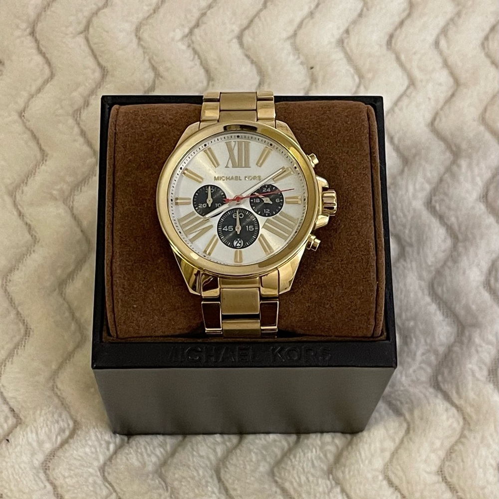 Michael Kors Gold tone Wren Chronograph watch